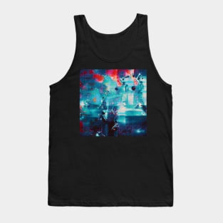 Too Few Souls - Abstract Glitch Art Tank Top